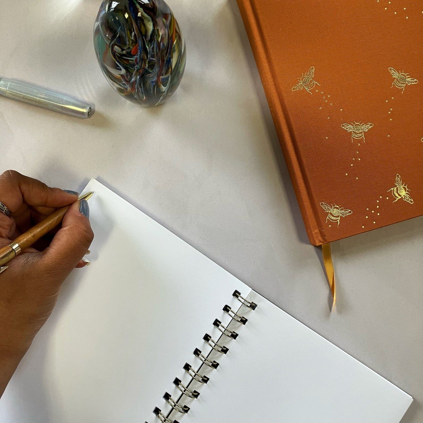 Teal Floral Notebook - The Willoughby Book Clubnotebook