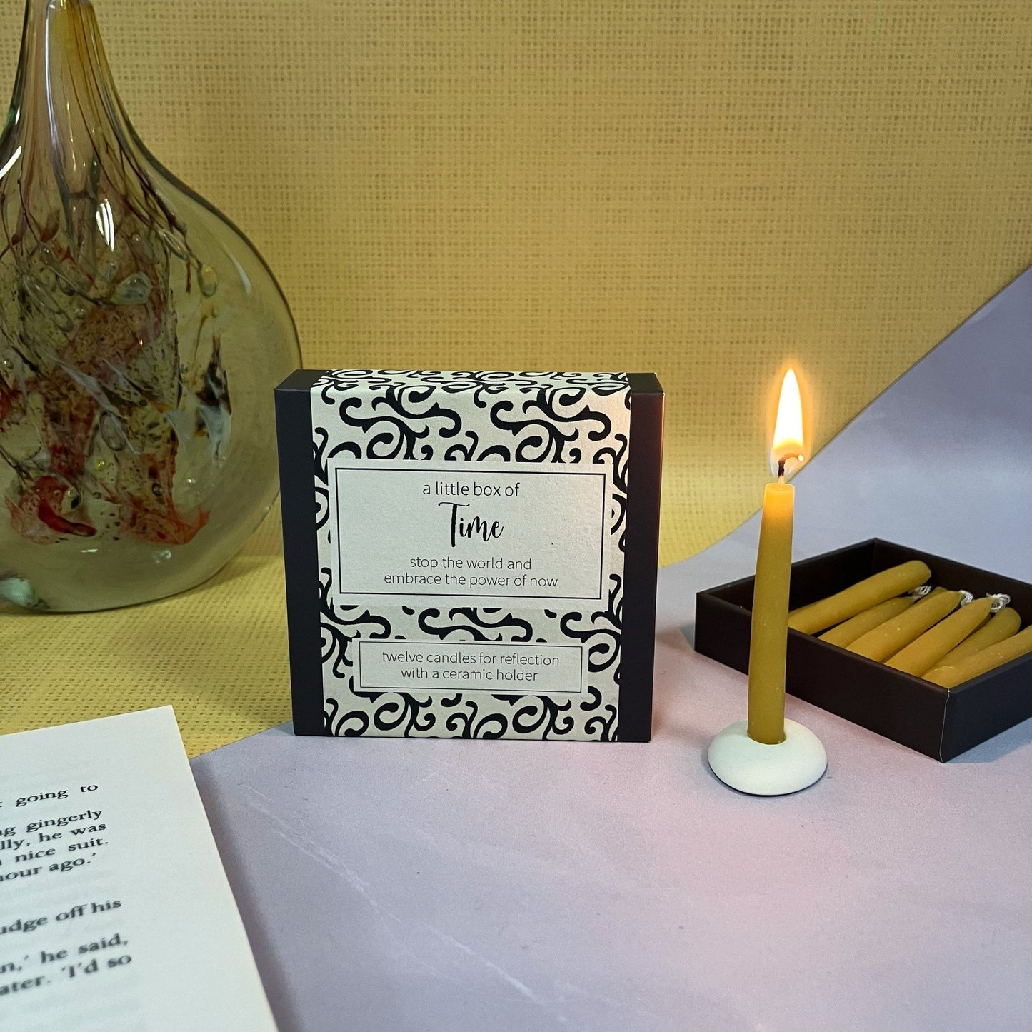 A little box of time - Candles - The Willoughby Book ClubCandles