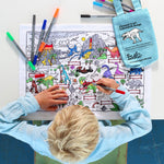 Dinosaur Colouring Mat - The Willoughby Book Club