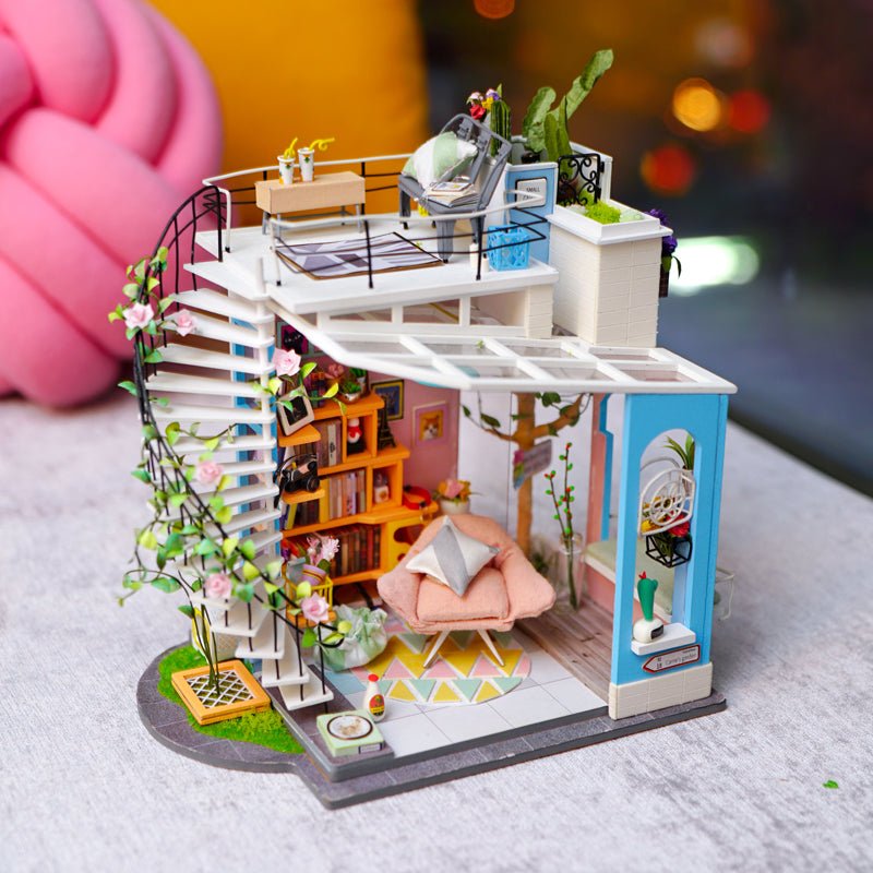 
                  
                    Dora's Loft miniature model kit - The Willoughby Book Club
                  
                