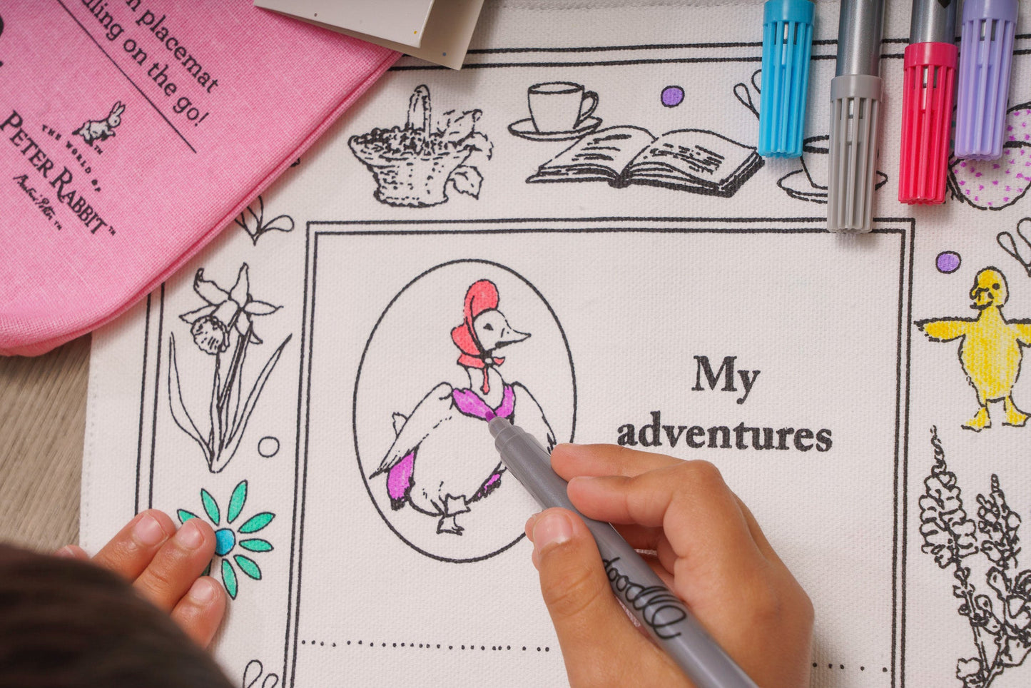 Jemima Puddle-Duck Colouring Mat - The Willoughby Book Club