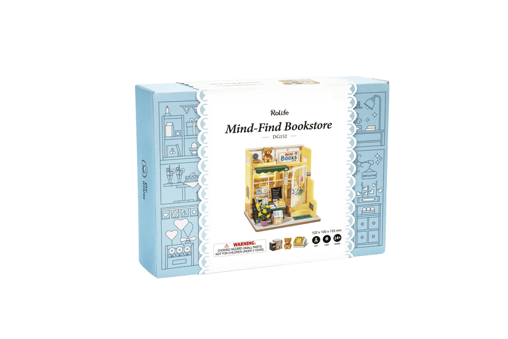
                  
                    Mind-Find Bookstore miniature model kit - The Willoughby Book Club
                  
                