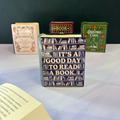 It's a good day to read a book - Book Shaped Ceramic Candle