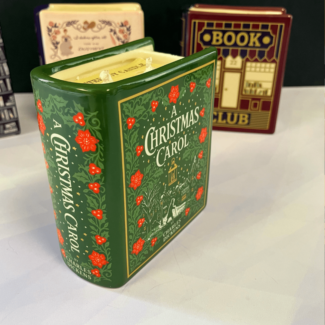 A Christmas Carol - Book Shaped Ceramic Candle - The Willoughby Book ClubNon Book Product