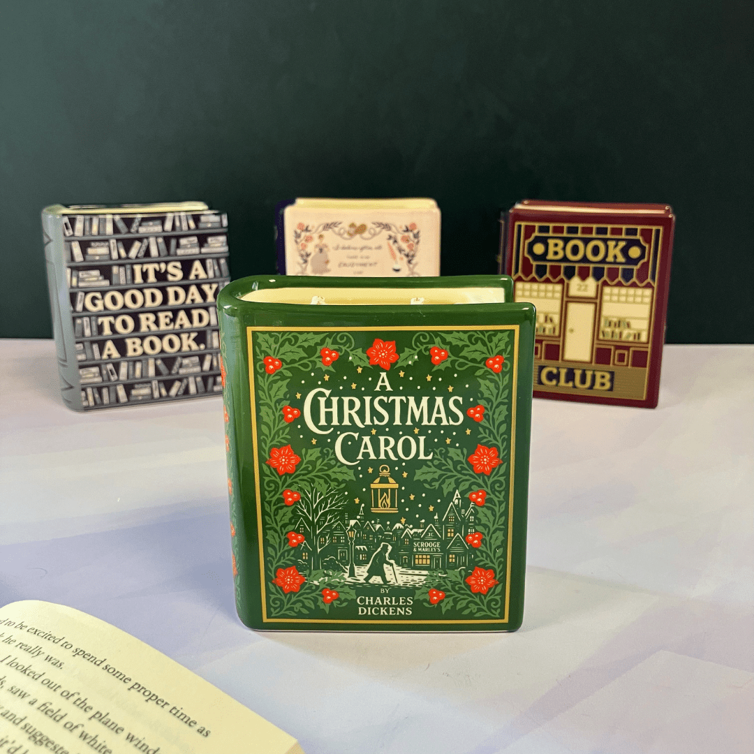A Christmas Carol - Book Shaped Ceramic Candle - The Willoughby Book ClubNon Book Product
