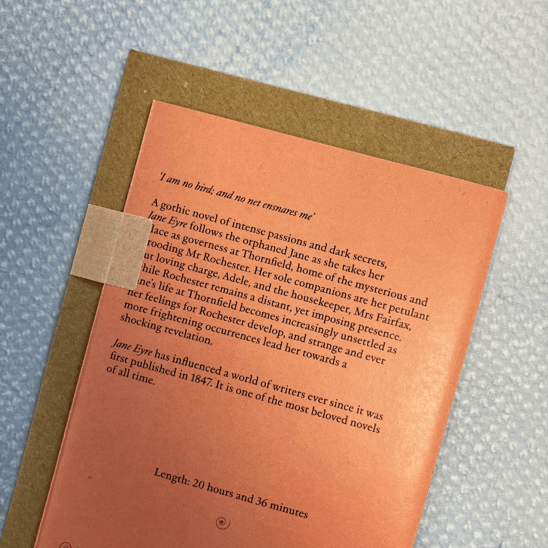 An Audiobook in a Card - Jane Eyre by Charlotte Brontë - The Willoughby Book ClubAudiobook