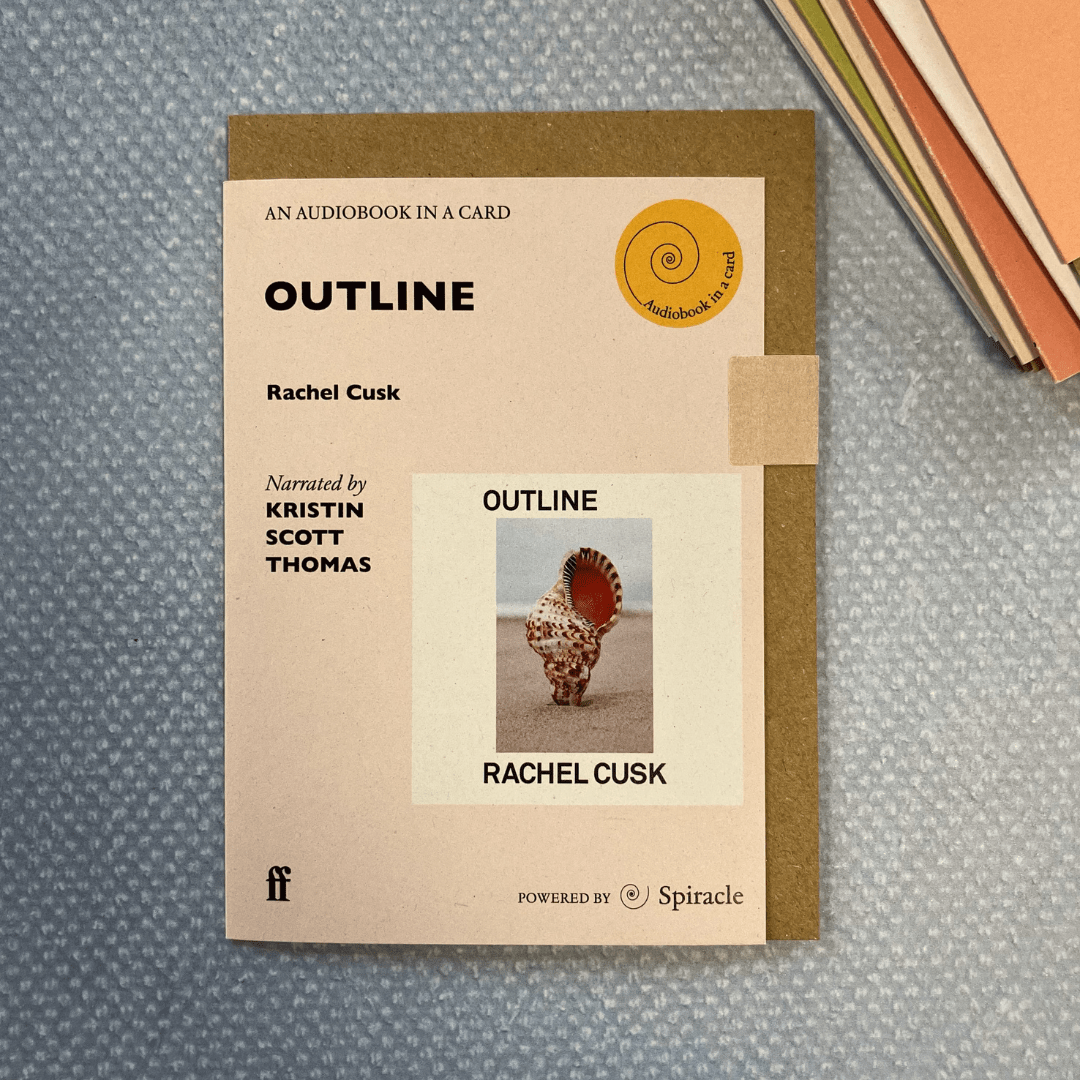 An Audiobook in a Card - Outline by Rachel Cusk - The Willoughby Book ClubAudiobook