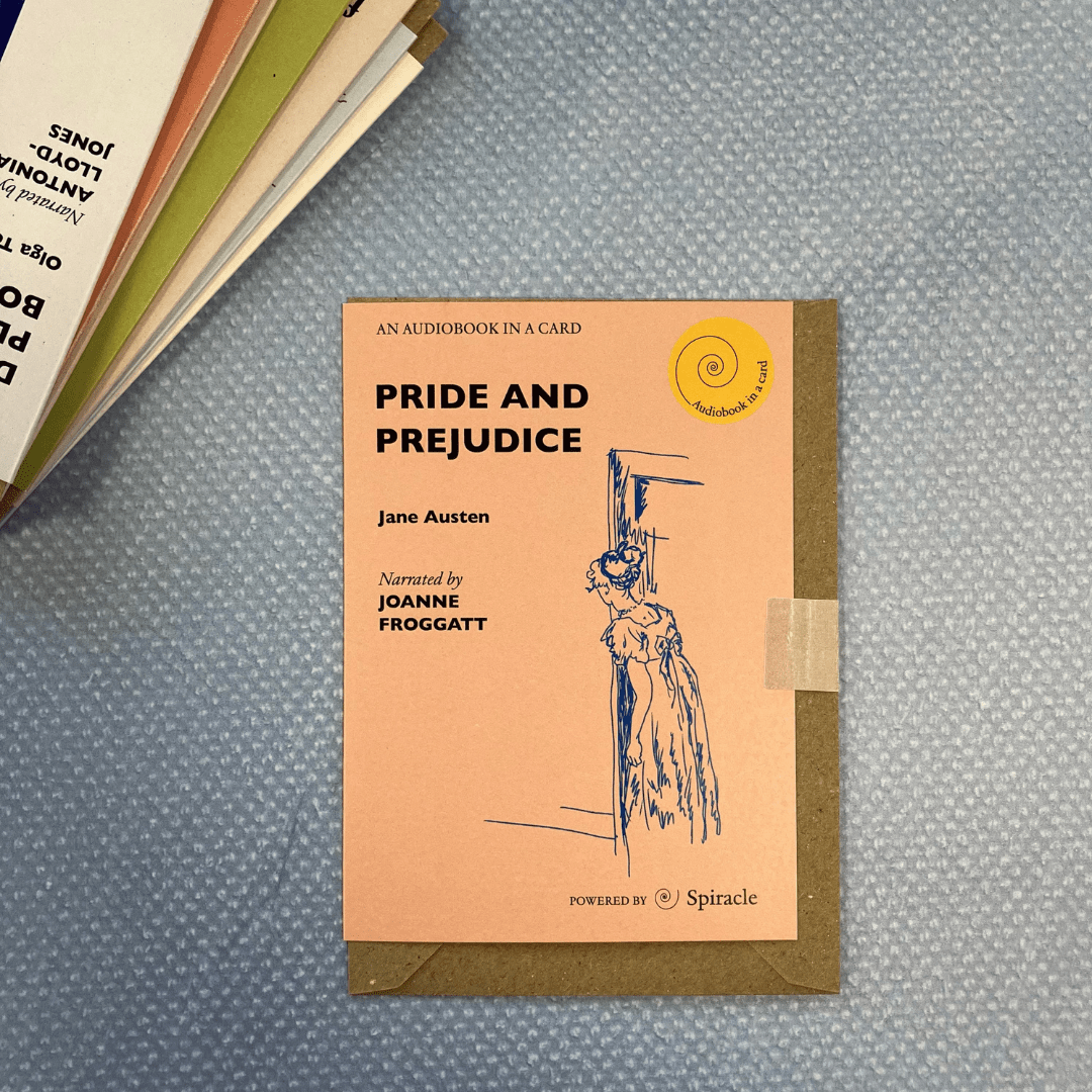 An Audiobook in a Card - Pride and Prejudice by Jane Austen - The Willoughby Book ClubAudiobook