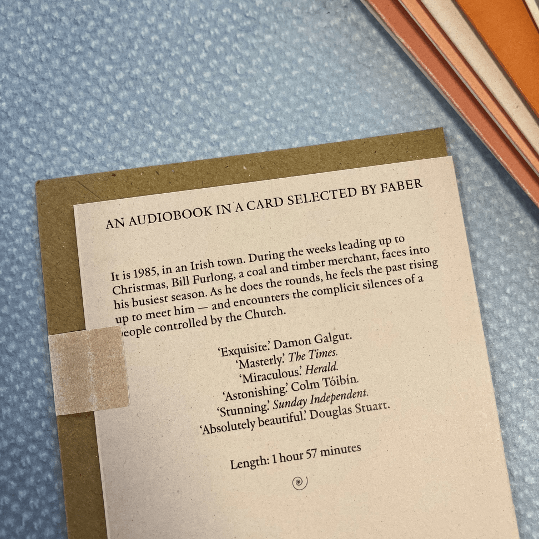 An Audiobook in a Card - Small Things Like These by Claire Keegan - The Willoughby Book ClubAudiobook