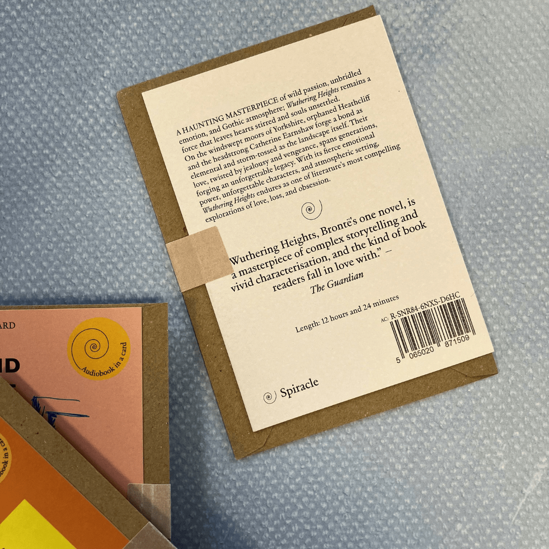 An Audiobook in a Card - Wuthering Heights by Emily Brontë - The Willoughby Book ClubAudiobook