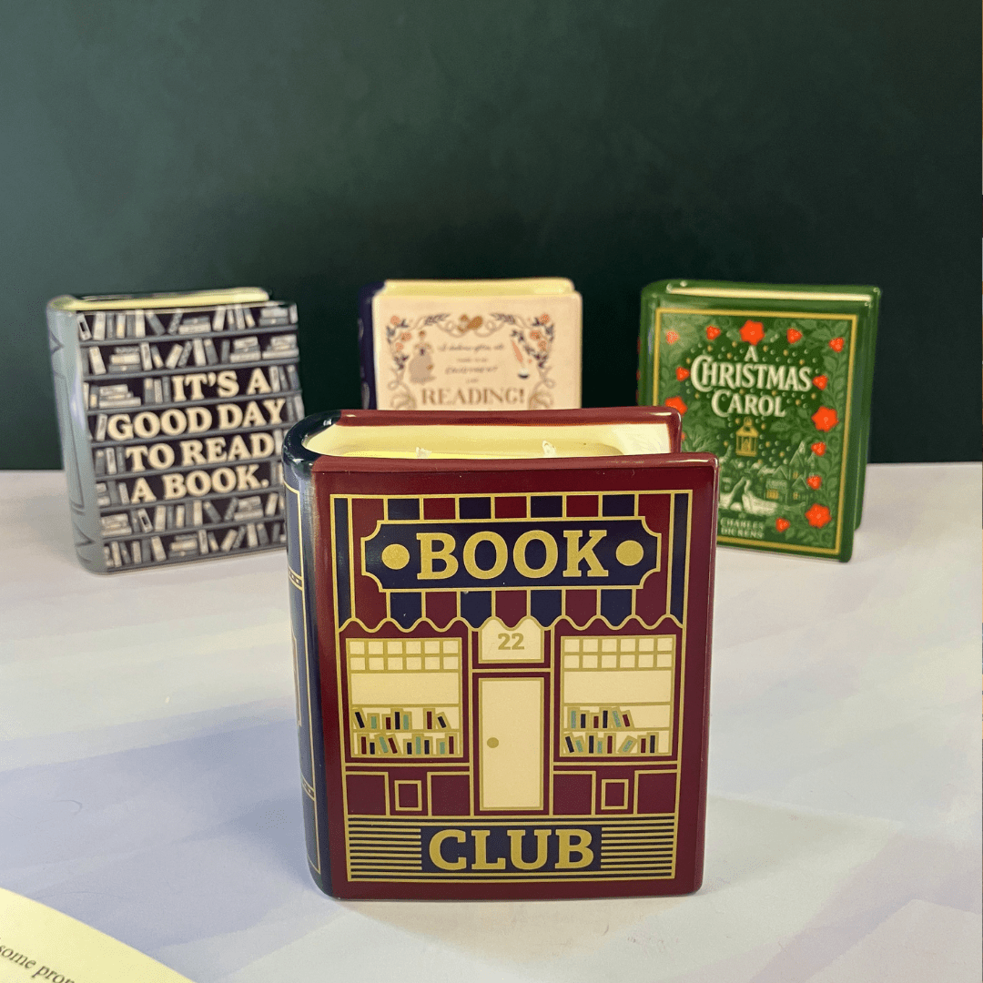 Book Club - Book Shaped Ceramic Candle - The Willoughby Book ClubNon Book Product