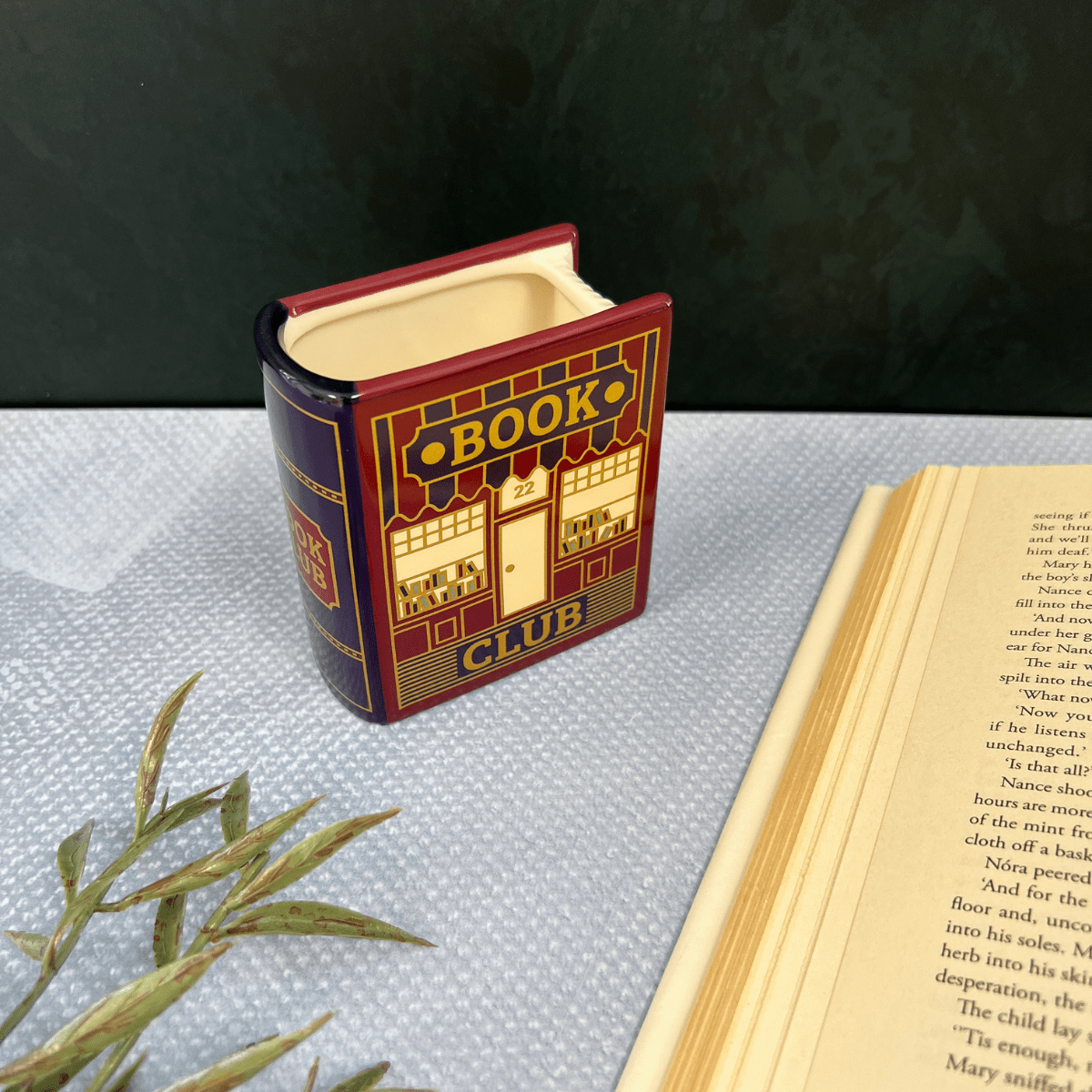 Book Club Book Shaped Mini Vase - The Willoughby Book ClubNon Book Product