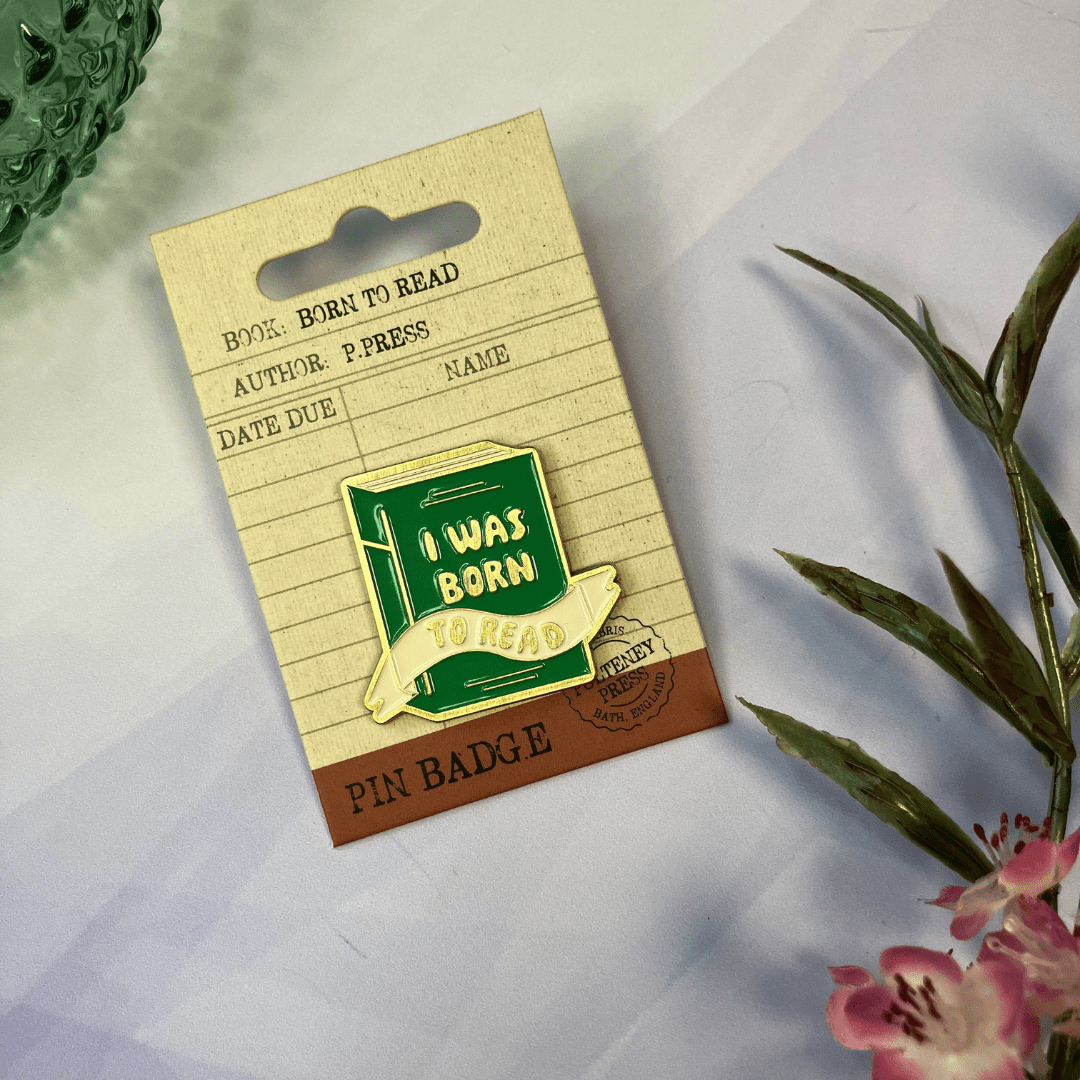 Born To Read Enamel Pin Badge - The Willoughby Book ClubNon Book Product
