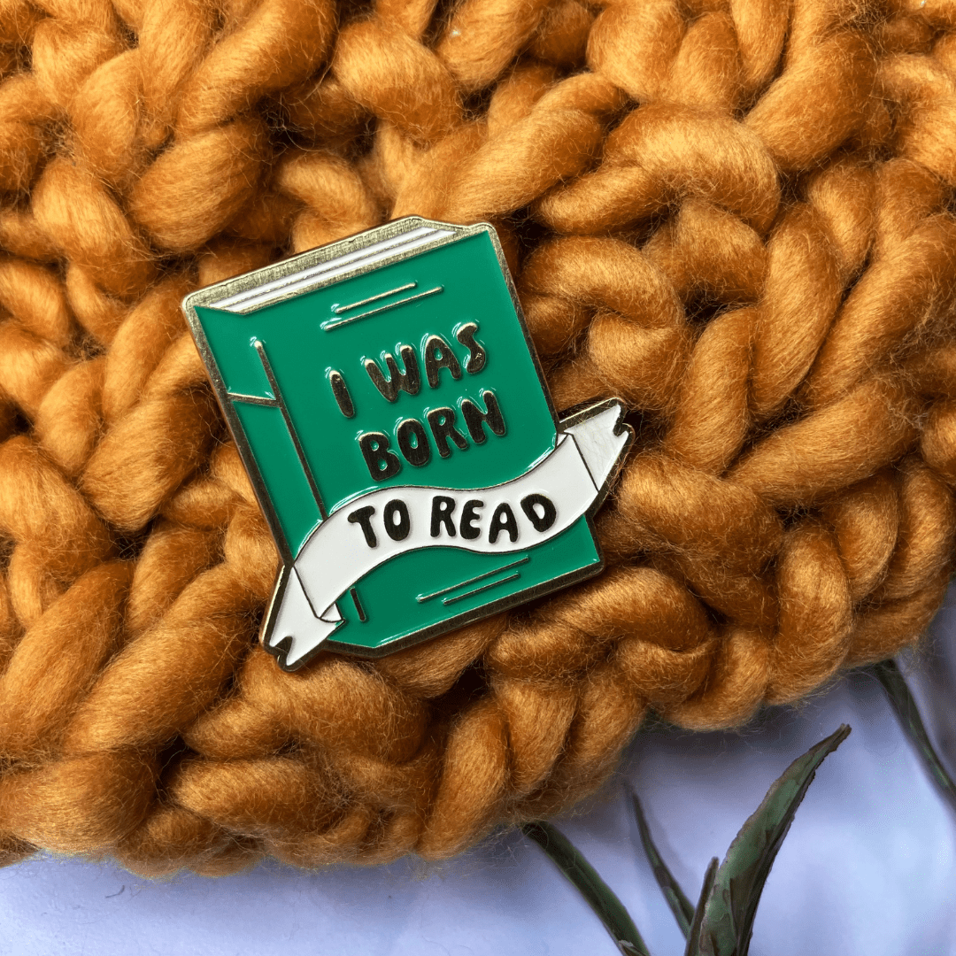 Born To Read Enamel Pin Badge - The Willoughby Book ClubNon Book Product