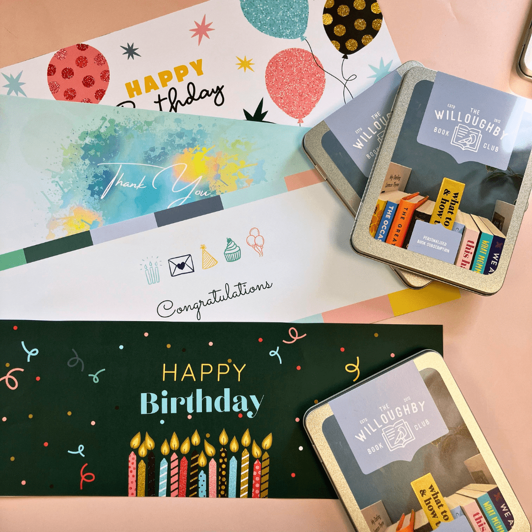 
                    
                      Gift Wrapping - The Willoughby Book ClubCheckout add onsHappy Birthday - Candles
                    
                  