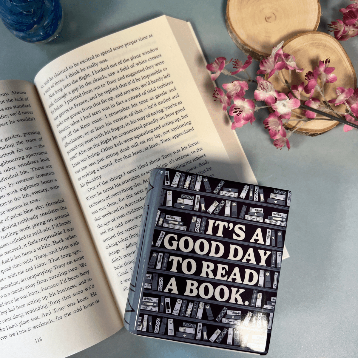 Good Day To Read A Book, Book Shaped Mini Vase - The Willoughby Book ClubNon Book Product
