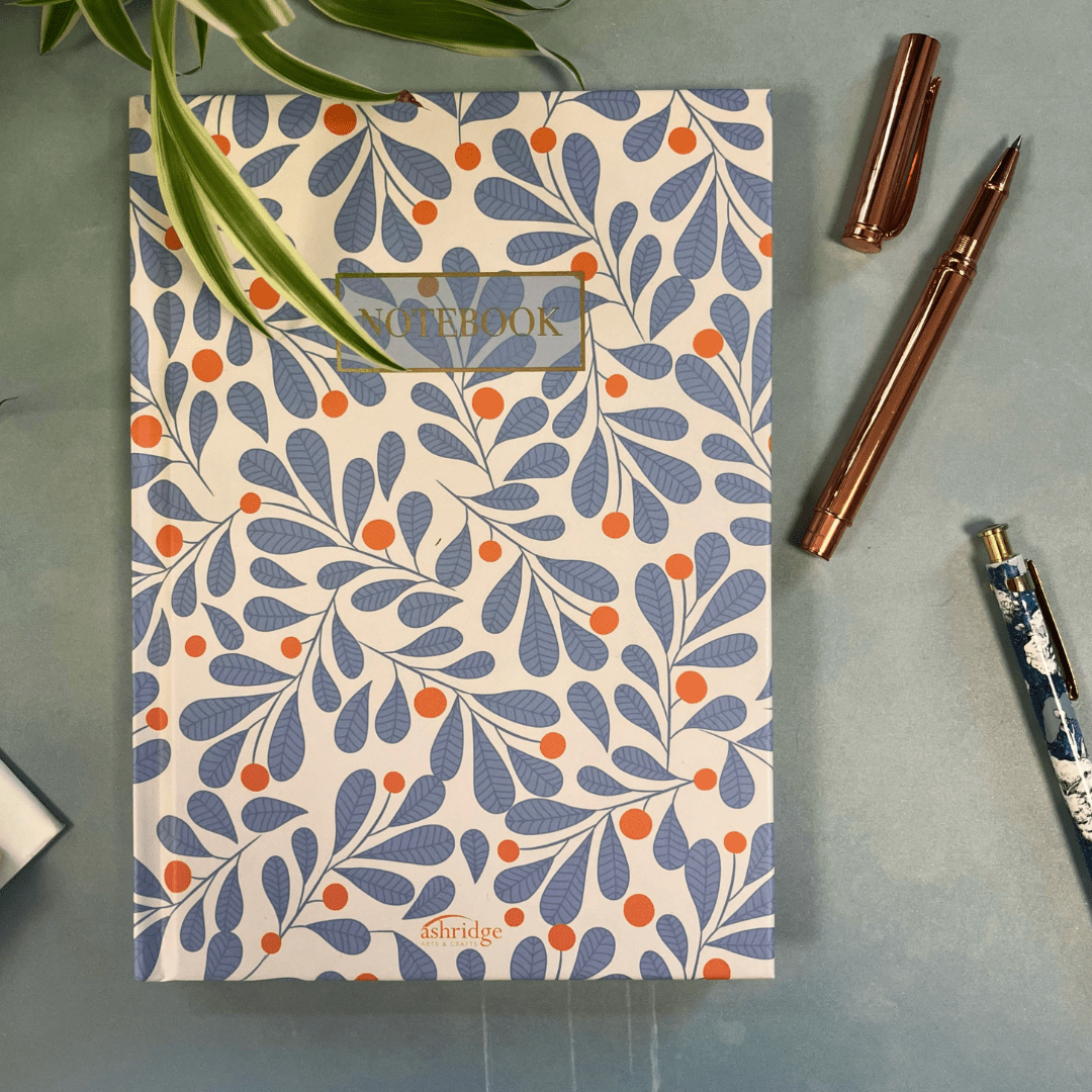 
                    
                      Hardback Notebook - The Willoughby Book ClubNon Book ProductBlue Leaf Notebook
                    
                  