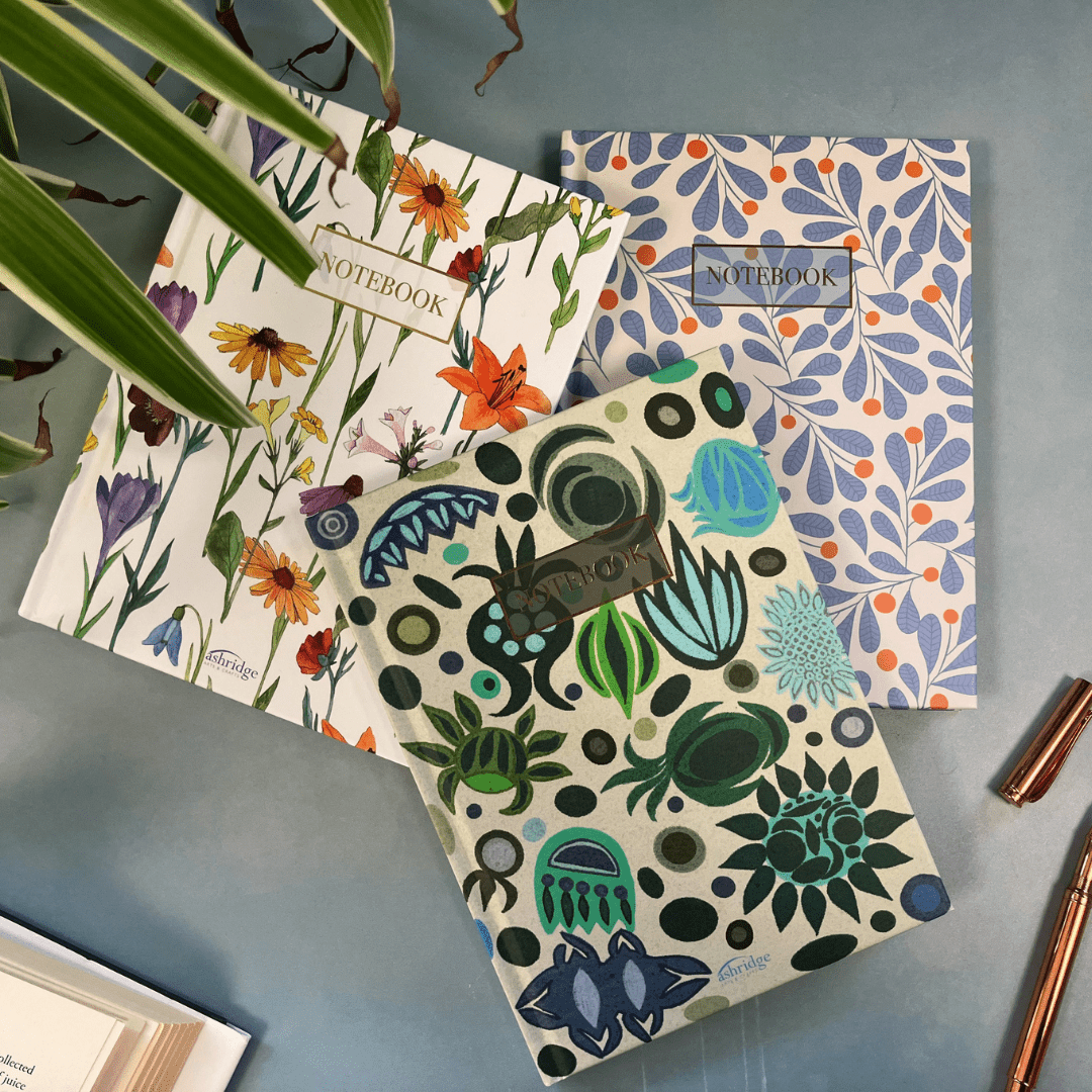 Hardback Notebook - The Willoughby Book ClubNon Book ProductBlue Abstract Notebook