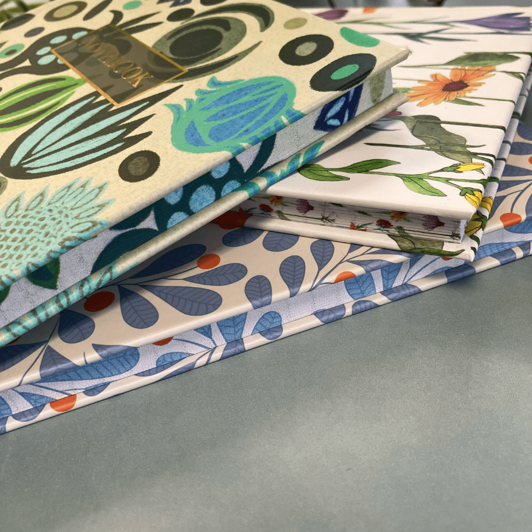 Hardback Notebook - The Willoughby Book ClubNon Book ProductBlue Abstract Notebook