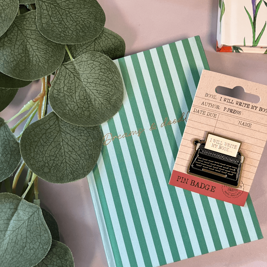 I Will Write My Book Enamel Pin Badge - The Willoughby Book ClubNon Book Product