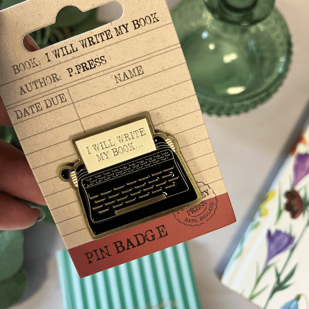 I Will Write My Book Enamel Pin Badge - The Willoughby Book ClubNon Book Product