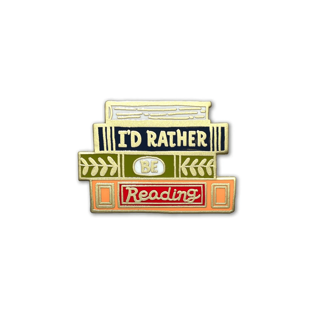 I'd Rather Be Reading Enamel Pin Badge - The Willoughby Book ClubNon Book Product