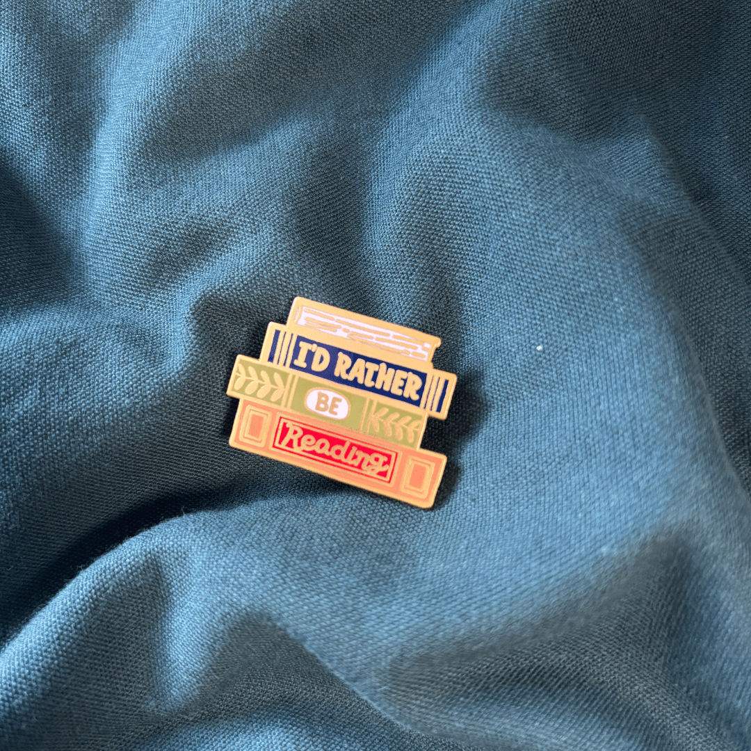 I'd Rather Be Reading Enamel Pin Badge - The Willoughby Book ClubNon Book Product
