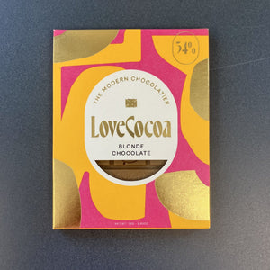 
                  
                    Love Cocoa Chocolate - The Willoughby Book ClubCheckout add onsBlonde Chocolate - 75g
                  
                