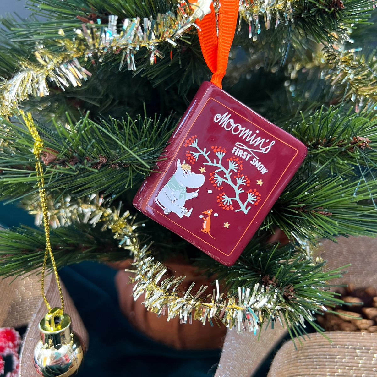 Moomin First Snow Ceramic Book Hanging Decoration - The Willoughby Book ClubNon Book Product