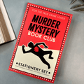 Murder Mystery Book Club Gift Stationery Set