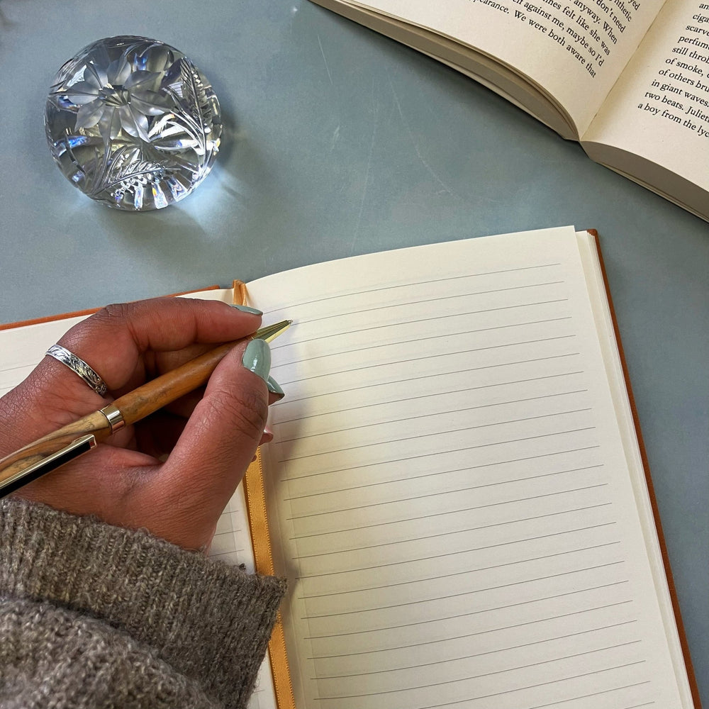 
                  
                    Orange Bee Notebook - The Willoughby Book Clubnotebook
                  
                