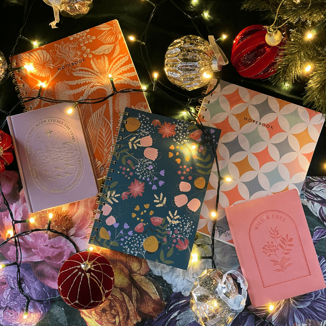 Orange Botanical Spiral Notebook - The Willoughby Book ClubNon Book Product