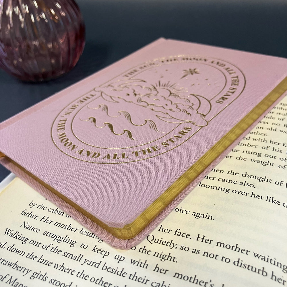 
                  
                    Pink Sun and Moon Notebook - The Willoughby Book Clubnotebook
                  
                