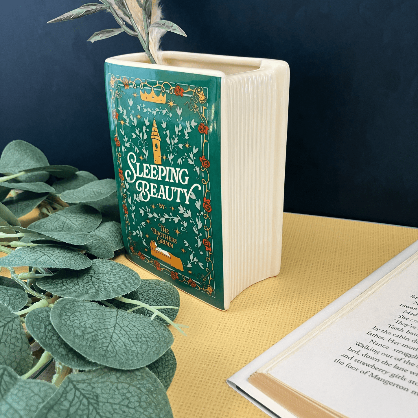 Sleeping Beauty Ceramic Book Vase - The Willoughby Book ClubNon Book Product