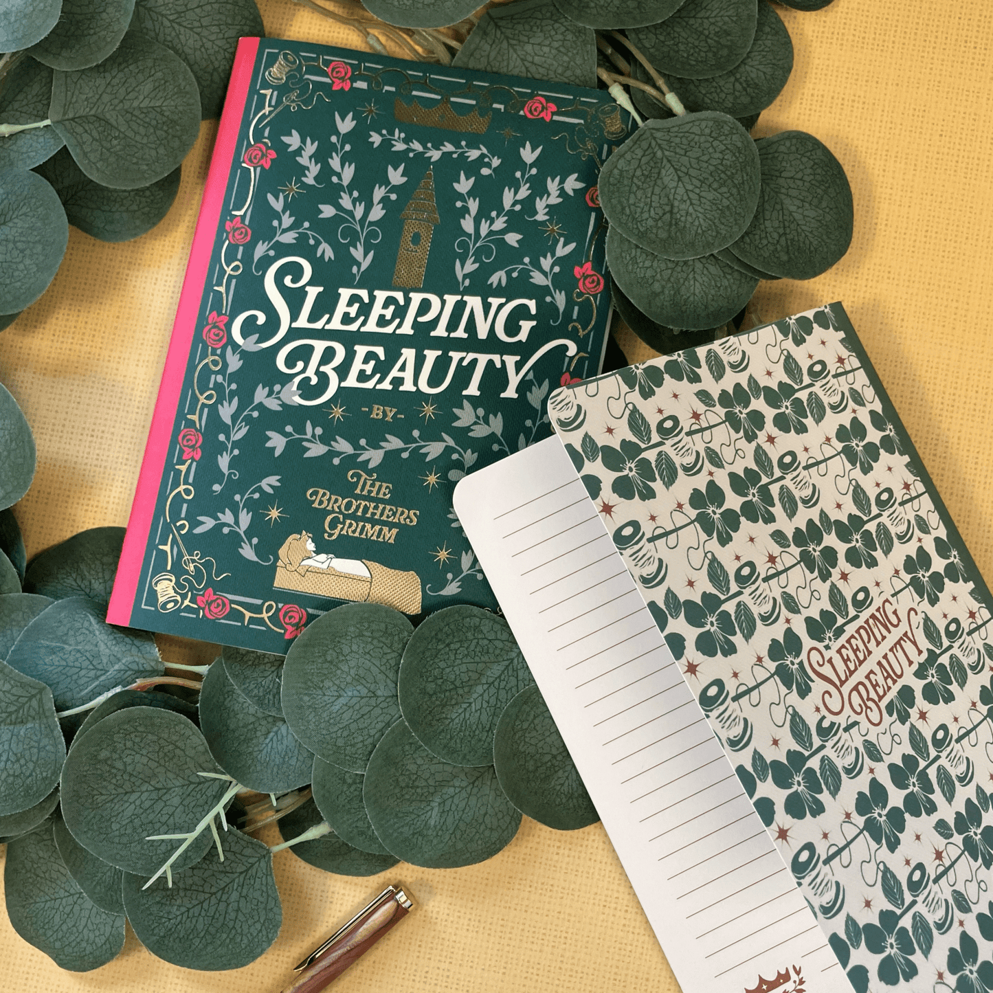 Sleeping Beauty Set of two Stitch Bound A5 Notebooks - The Willoughby Book ClubNon Book Product