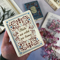 Tale As Old As Time Mini Ceramic Book Vase