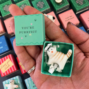 
                  
                    Tiny Matchbox Ceramic Charms - The Willoughby Book ClubMini Ceramic Cat
                  
                