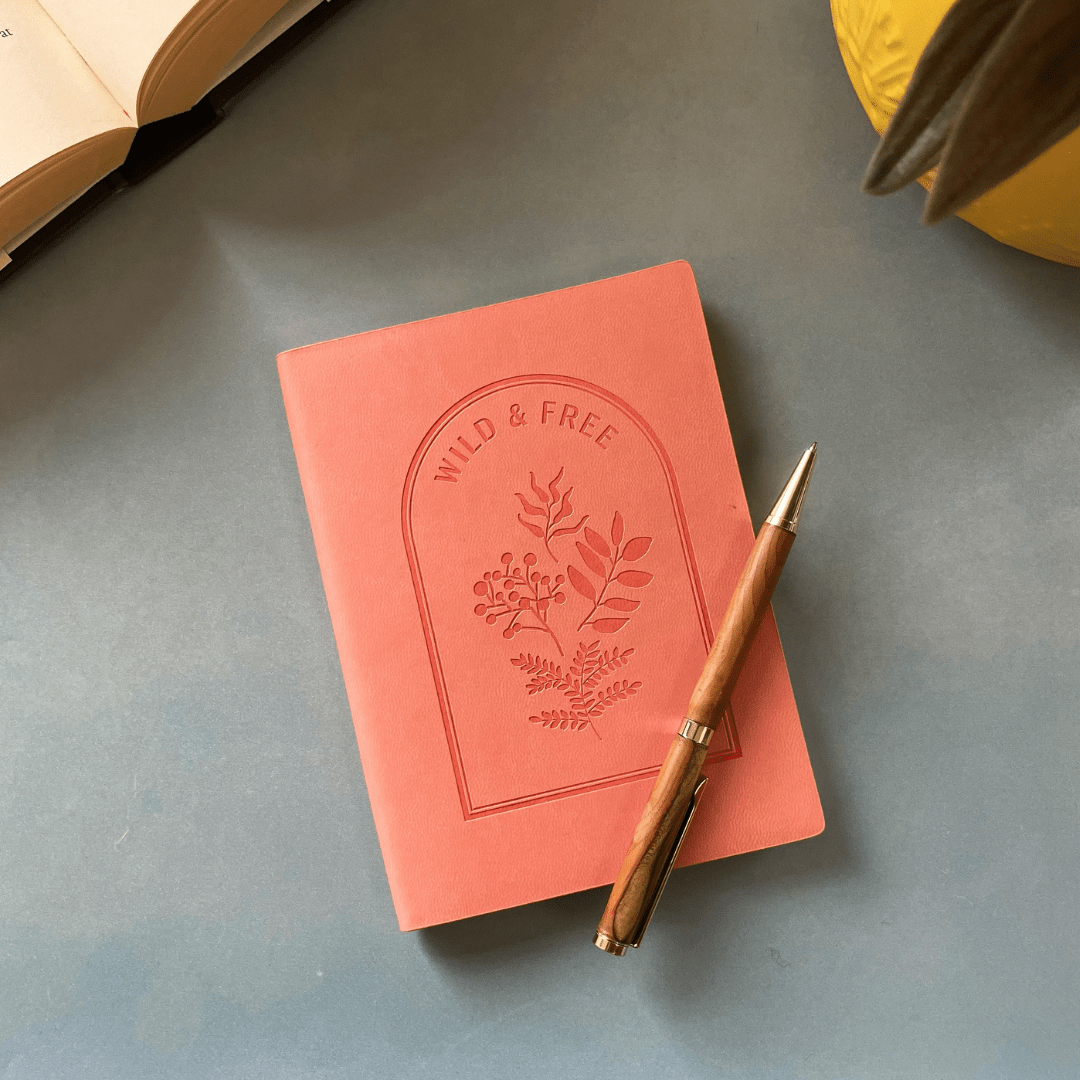 
                    
                      Wild and Free Vegan Leather Notebook - The Willoughby Book Clubnotebook
                    
                  