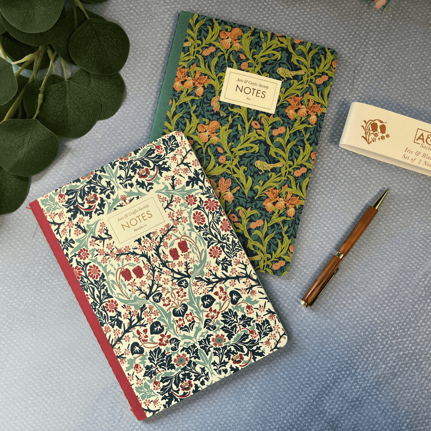 William Morris Inspired A5 Notebook Set- Blackthorn & Iris - The Willoughby Book ClubNon Book Product