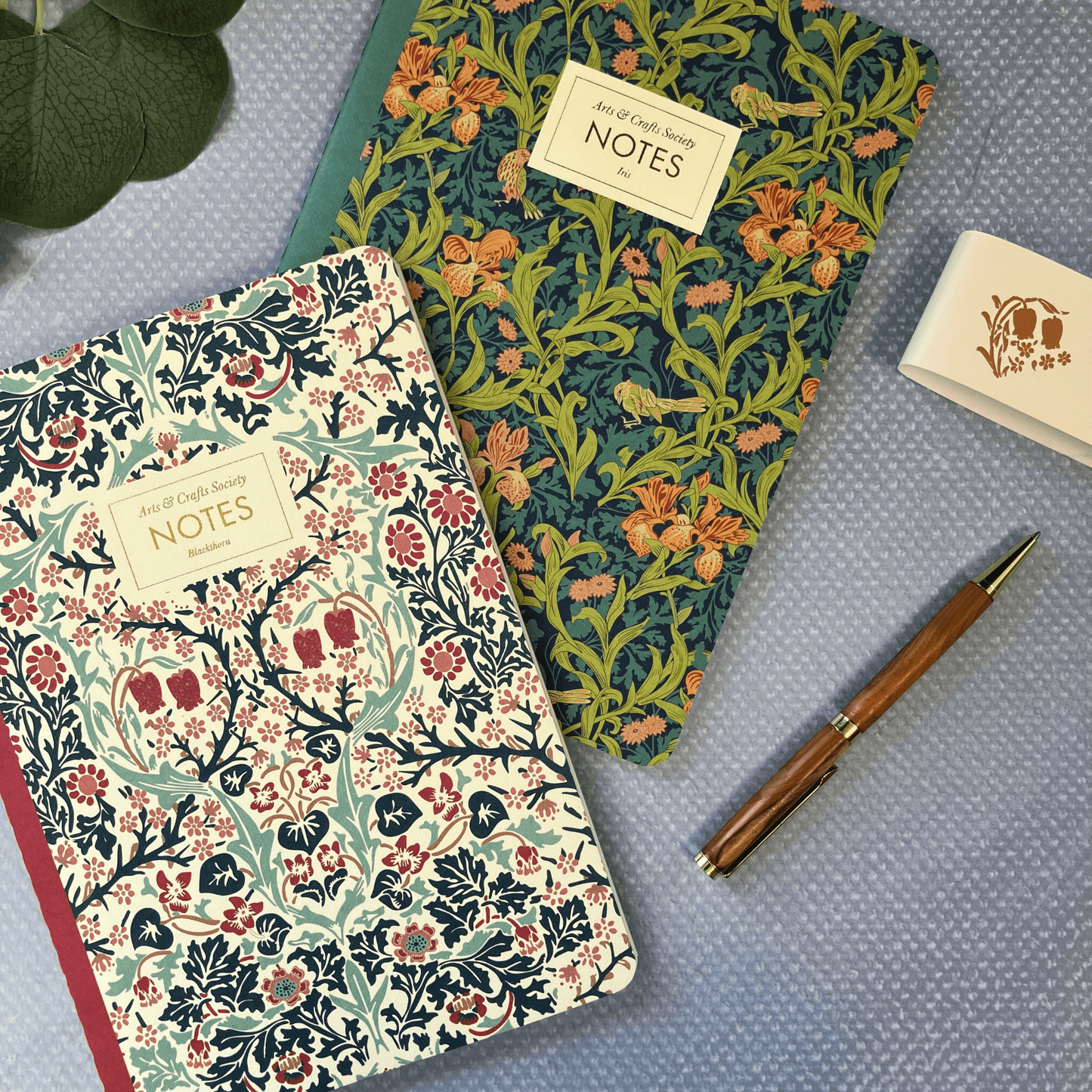 William Morris Inspired A5 Notebook Set- Blackthorn & Iris - The Willoughby Book ClubNon Book Product