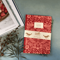 William Morris Inspired A5 Notebook Set – Raspberry & Sage