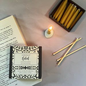 
                  
                    A little box of belief - Candles - The Willoughby Book ClubCandles
                  
                