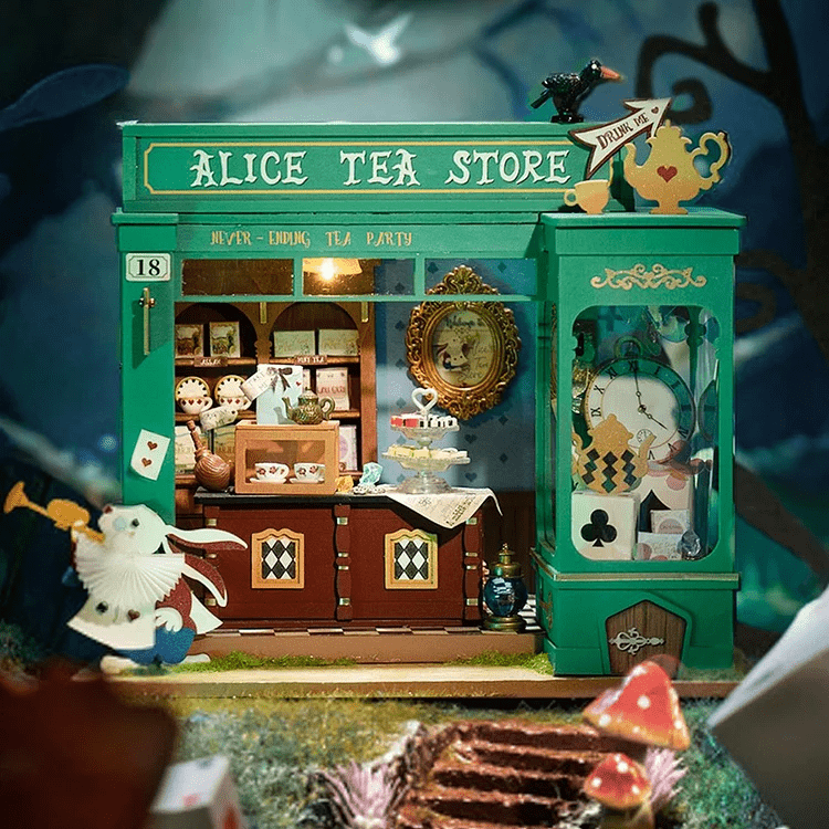Alice's Tea Store miniature model kit - The Willoughby Book Club
