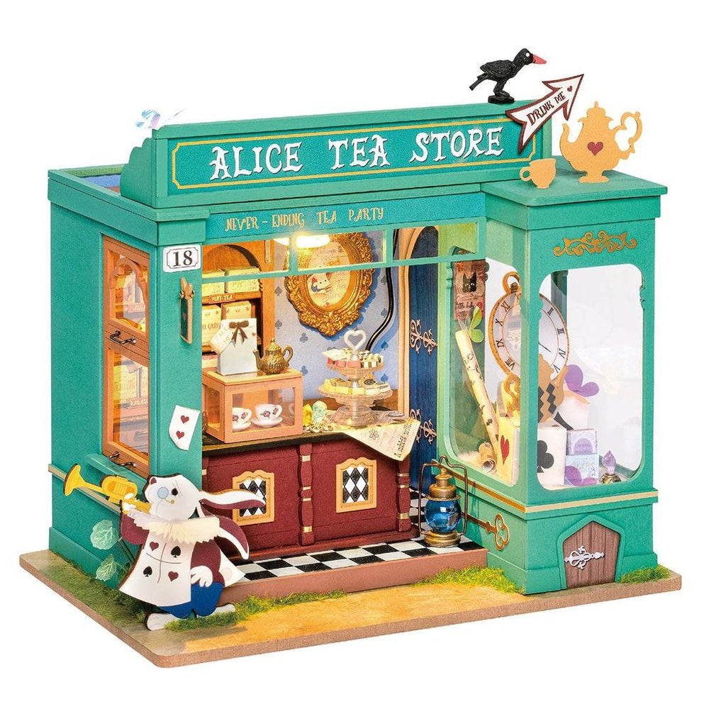 Alice's Tea Store Model Kit Miniature House - The Willoughby Book Club