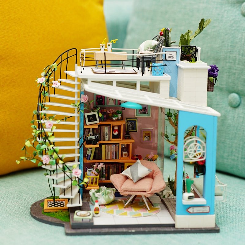 Dora's Loft miniature model kit - The Willoughby Book Club