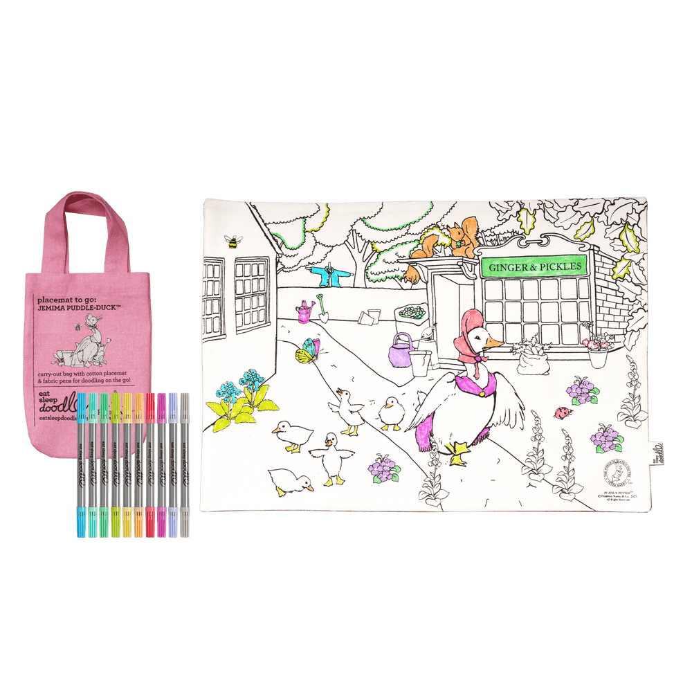 Jemima Puddle-Duck Colouring Mat - The Willoughby Book Club