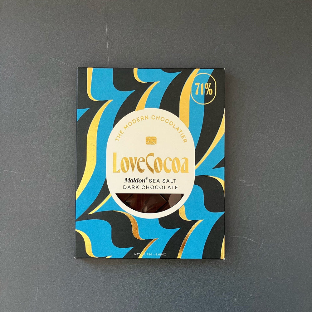 
                  
                    Love Cocoa Chocolate - The Willoughby Book ClubMaldon Sea Salt Dark Chocolate (Vegan)
                  
                