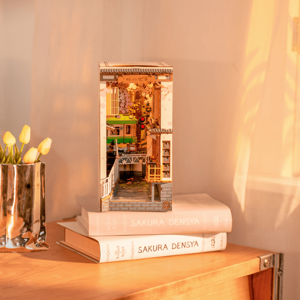 Sakura Densya Book Nook miniature model kit - The Willoughby Book Club