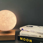 Smart Floating Moon Lamp - The Willoughby Book ClubWalnut Wood