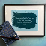Storms Little Women Quote - Print Designs - The Willoughby Book ClubA5